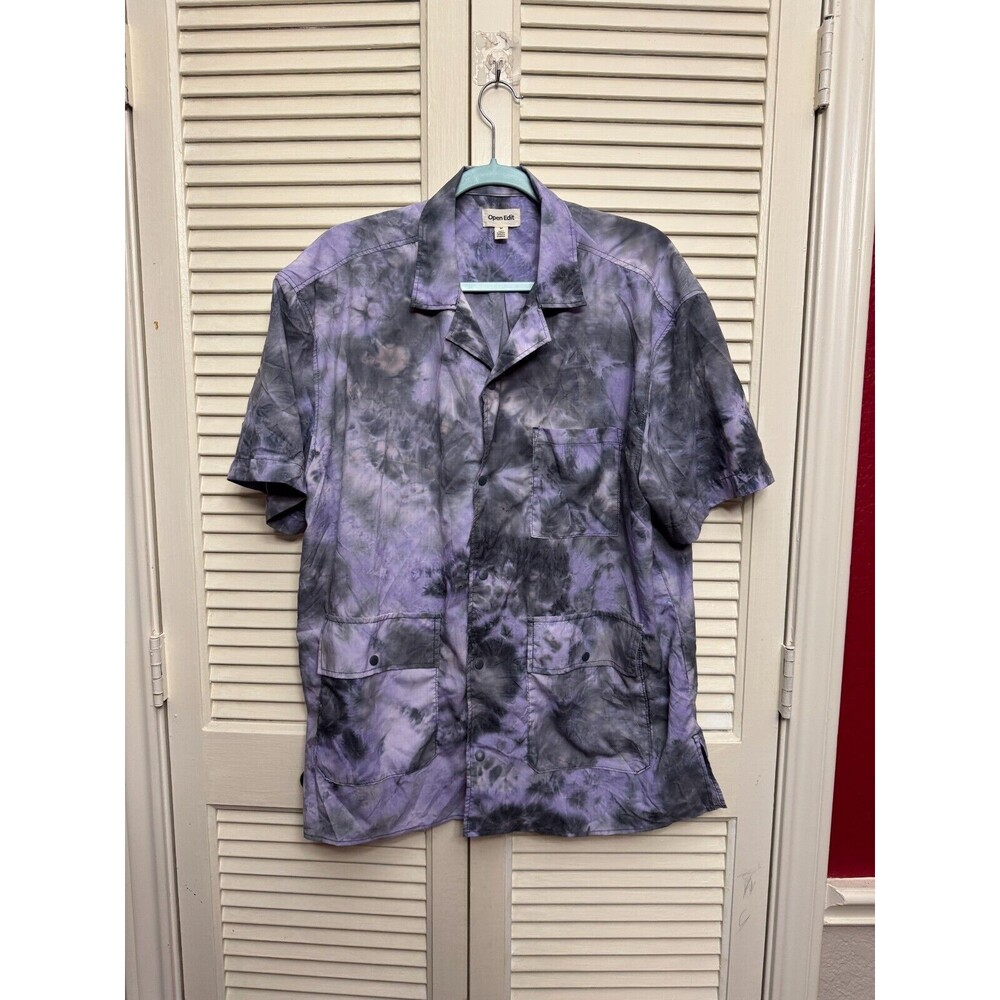 Open Edit Tie-dye Shirt Short Sleeve NWOT SZ M